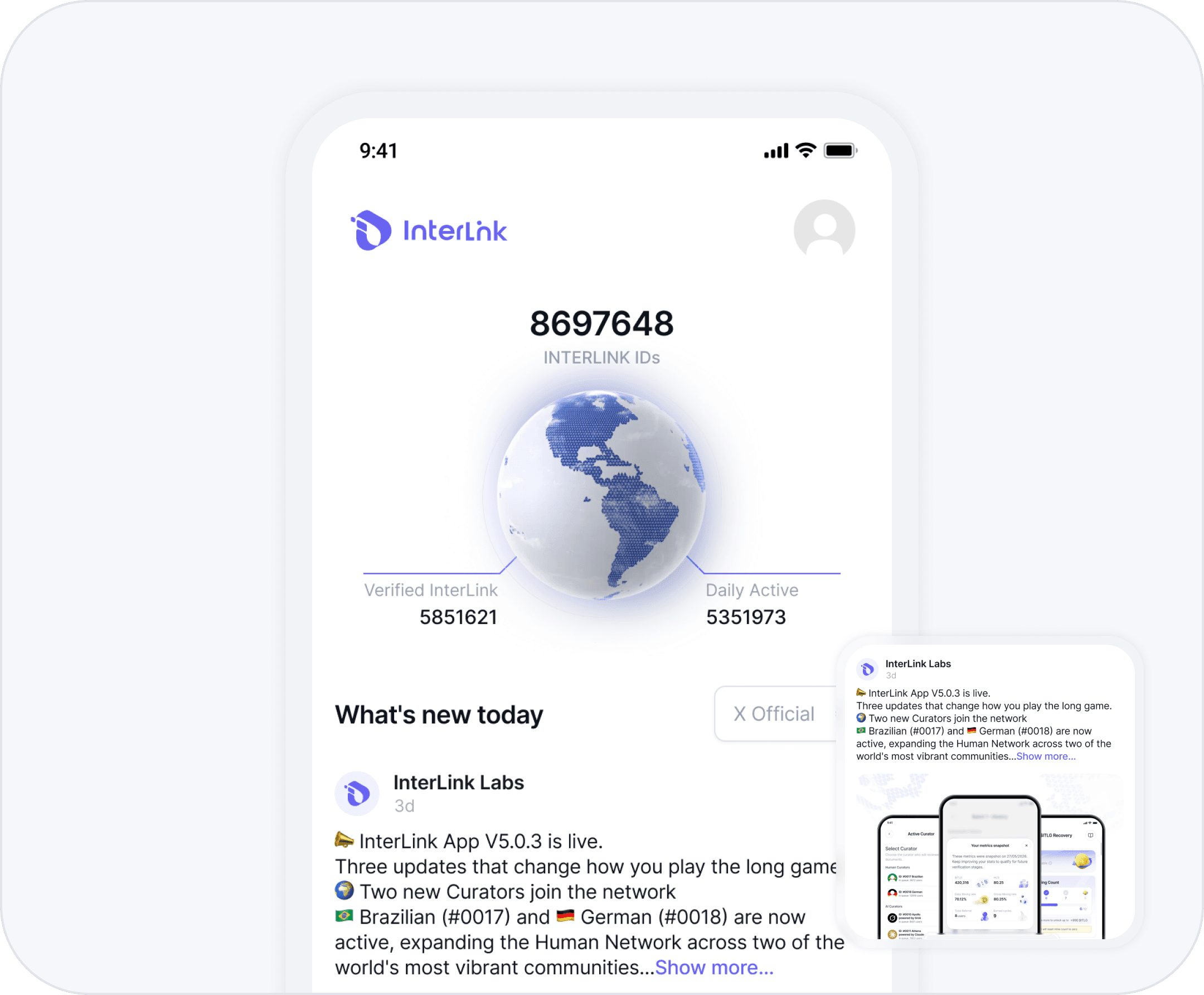 Newsfeed Home Mockup