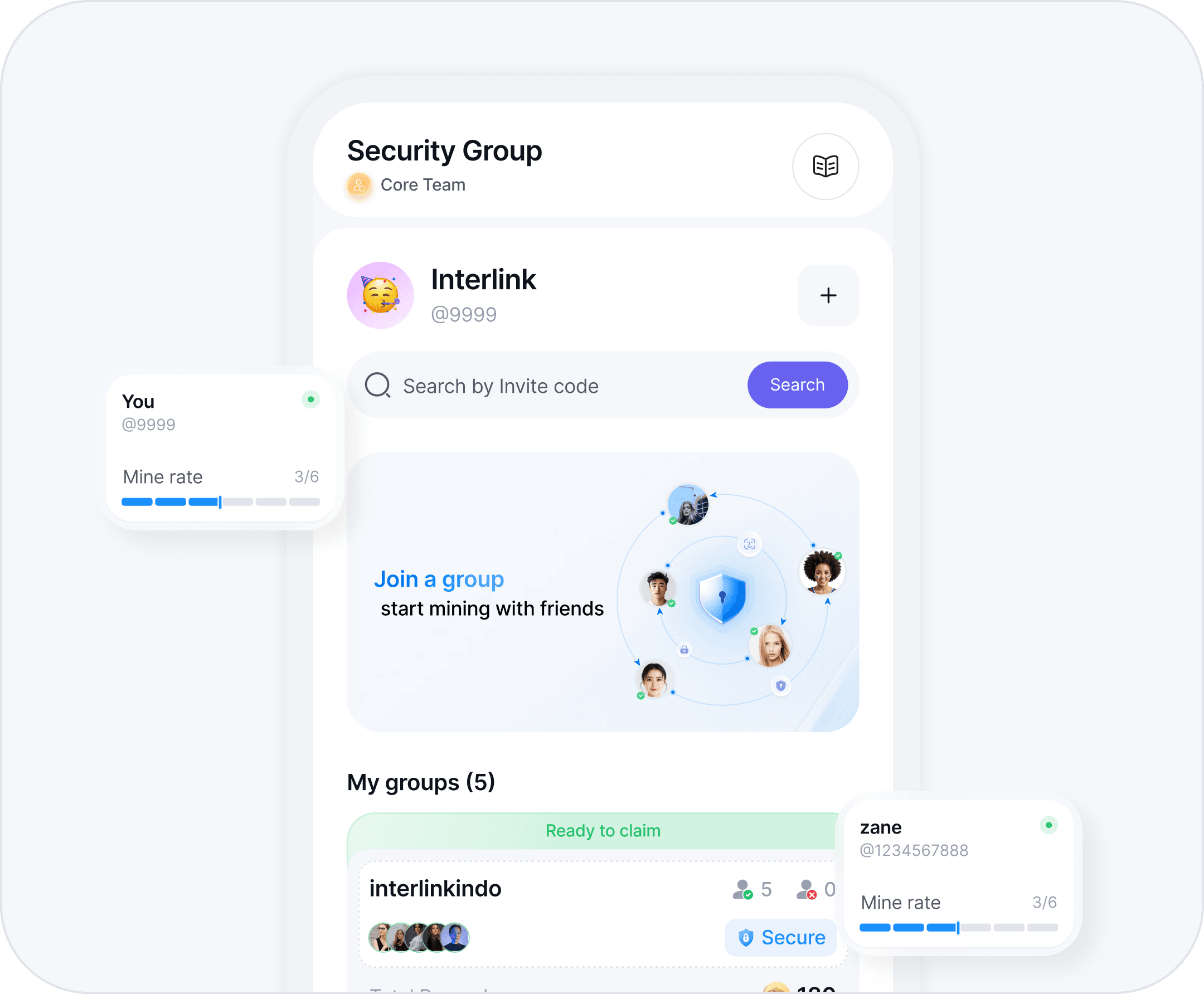Security Group Mining Mockup